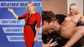 A la sexy chica del clima le encanta que la follen con fuerza y ​​eyacular sin parar