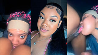 Drippin Velvet mamando muy rico un tremendo toto jugoso