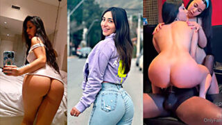 Paola Maldonado en trio con negro de guebo muy grande