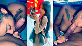 La India singando y mamando con un negro con perla en el guebo