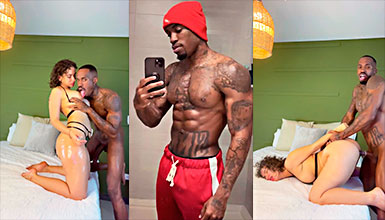 Daniela singando rico y fuerte vestida de oficial de policia