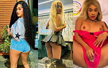 Dominicana Masha haciendose una paja con un poderoso vibrador