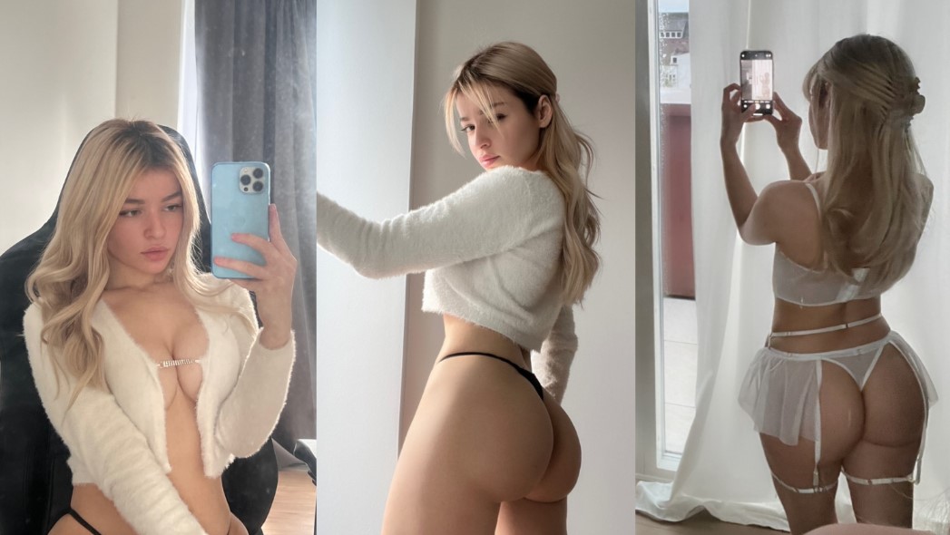 Lencería blanca helenaliva sexy patreon ppv fotos