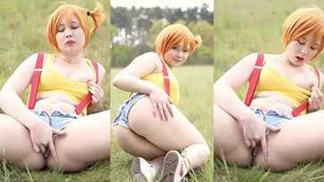 Virtual Geisha Porn Misty Masturbing Outdoor Cosplay Video