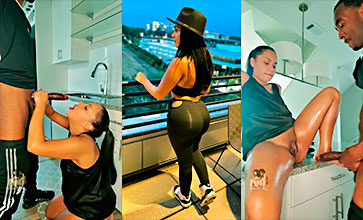 Negro de gran guebo se viene muy duro en el toto de Daphanez