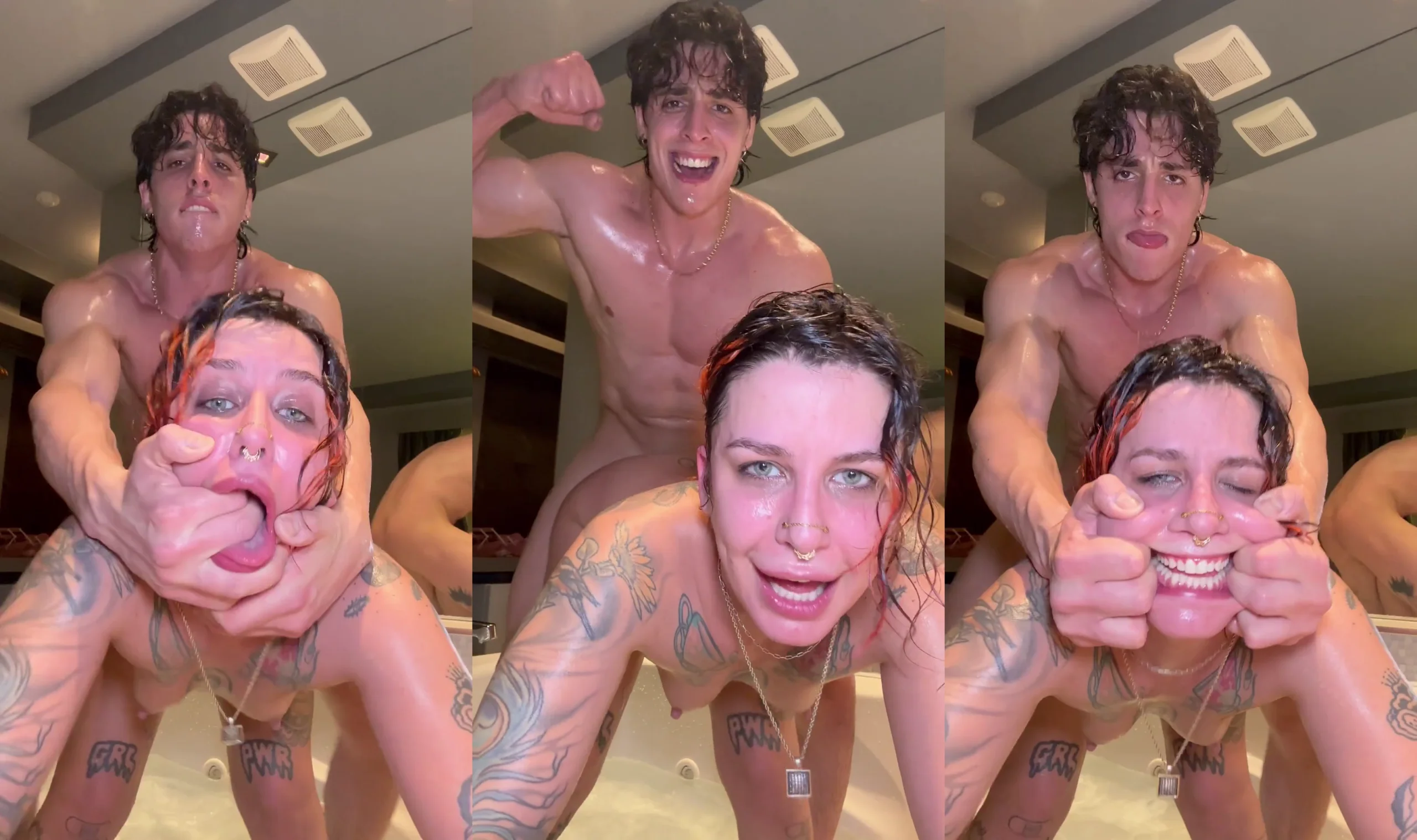 OMG Rough sex in the bathtub with my stepsister
