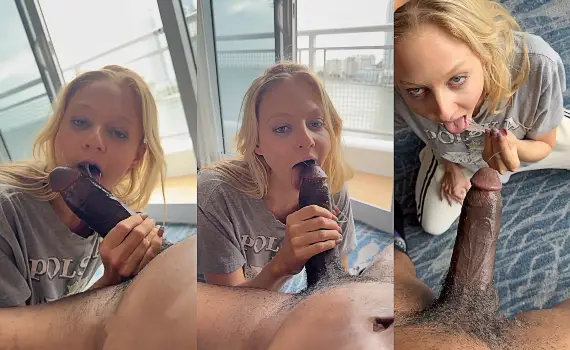 Blonde Enjoys A Fat BBC In Her Tight Throat