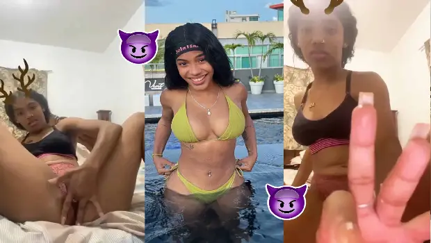 Madeline Severino Se Mete los Dedo Y Muestra Su Leche