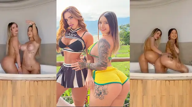 Valeria Castañeda y Tatiana herrera Desnuda En El Jacuzzi
