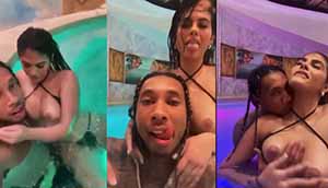 Artista Tyga Singado Con Un Chica Buenísima En El Jacuzzi