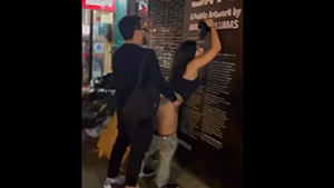 Singando en la calle de Nueva York